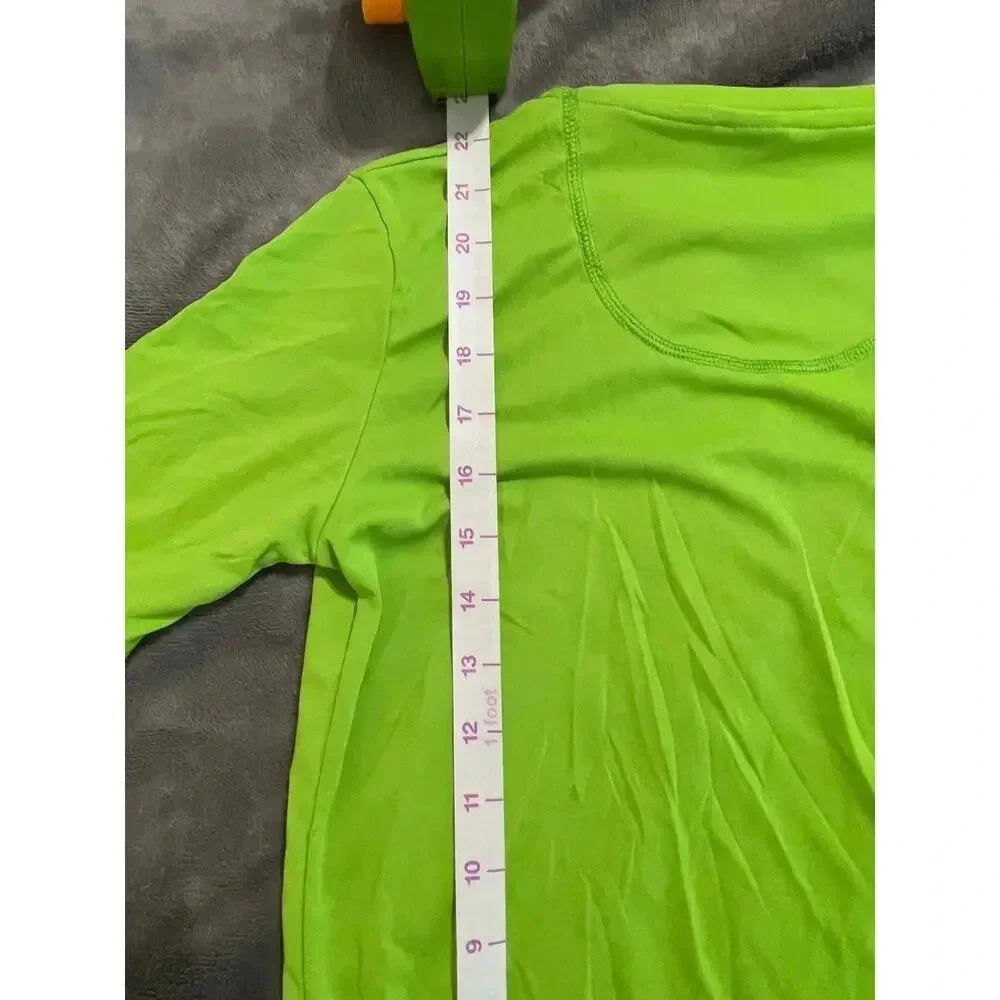 NWOT Tribord Decathlon Lime Neon Green Short Sleeve Teen‎ Athletic Shirt SZ 14
